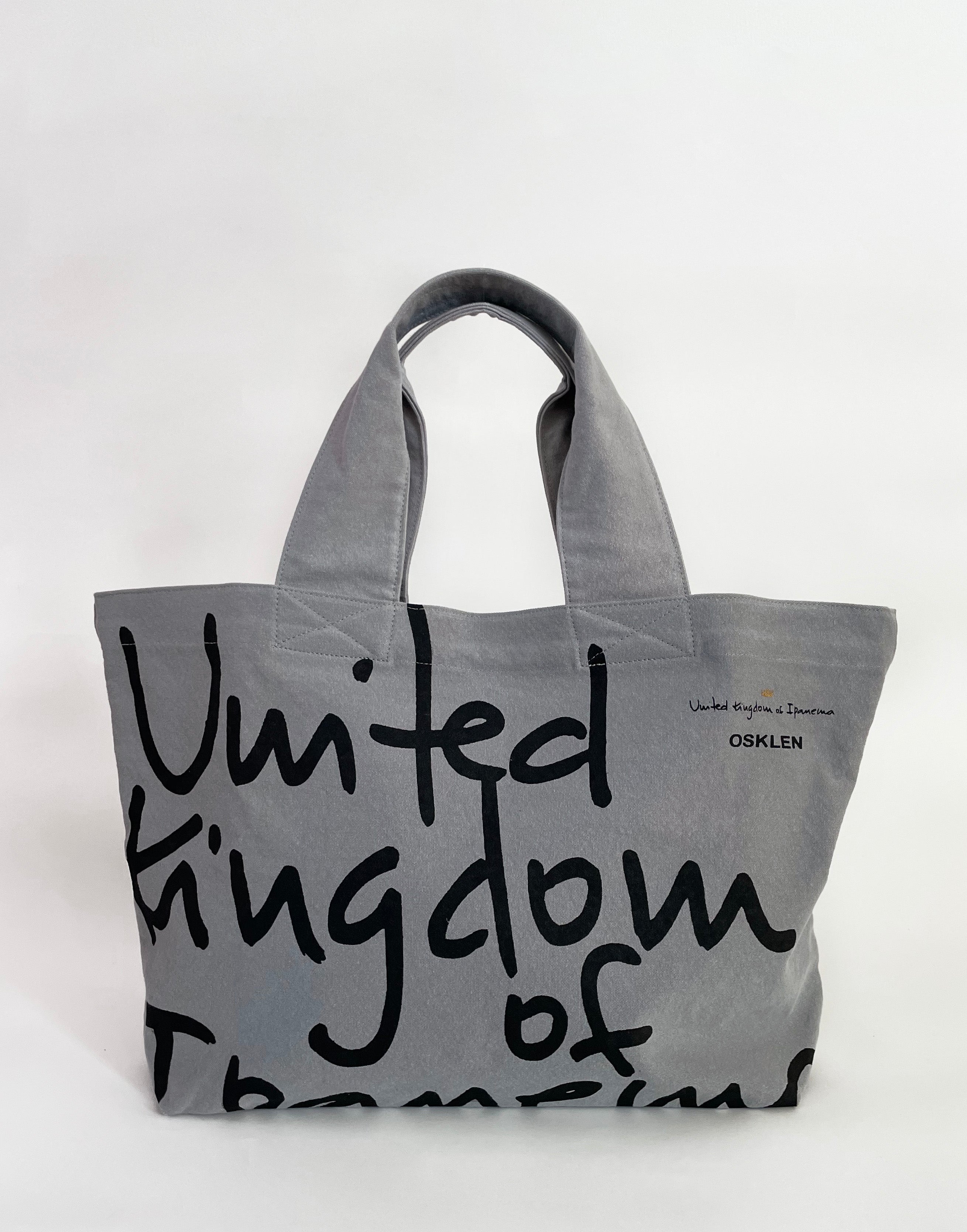 希少 オスクレン OSKLEN BAG ボストンバッグ イパネマ トートバッグ OSKLEN オスクレン Ipanema bag / gray×black